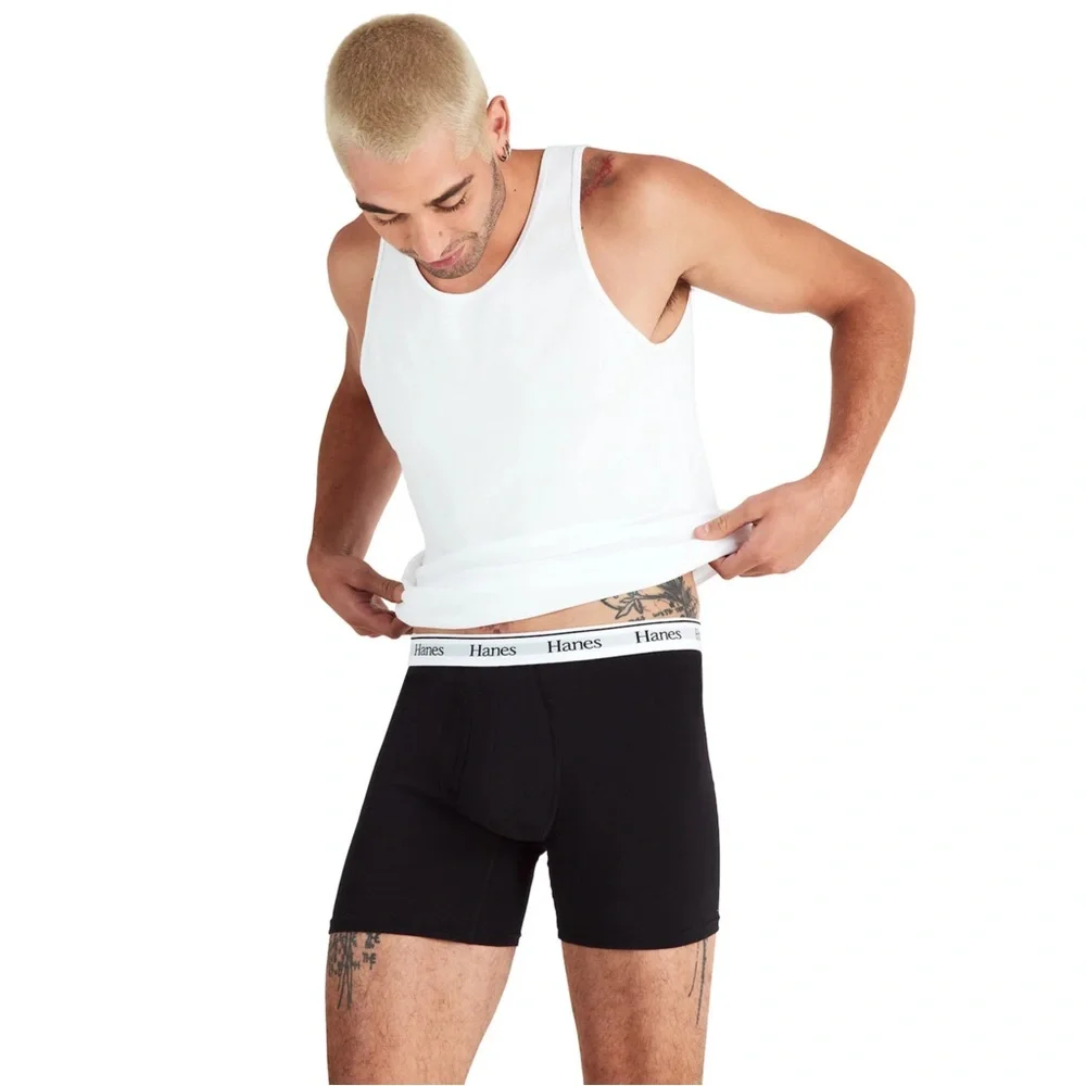 NWT 3-PK Hanes Stretch Boxer Briefs XL